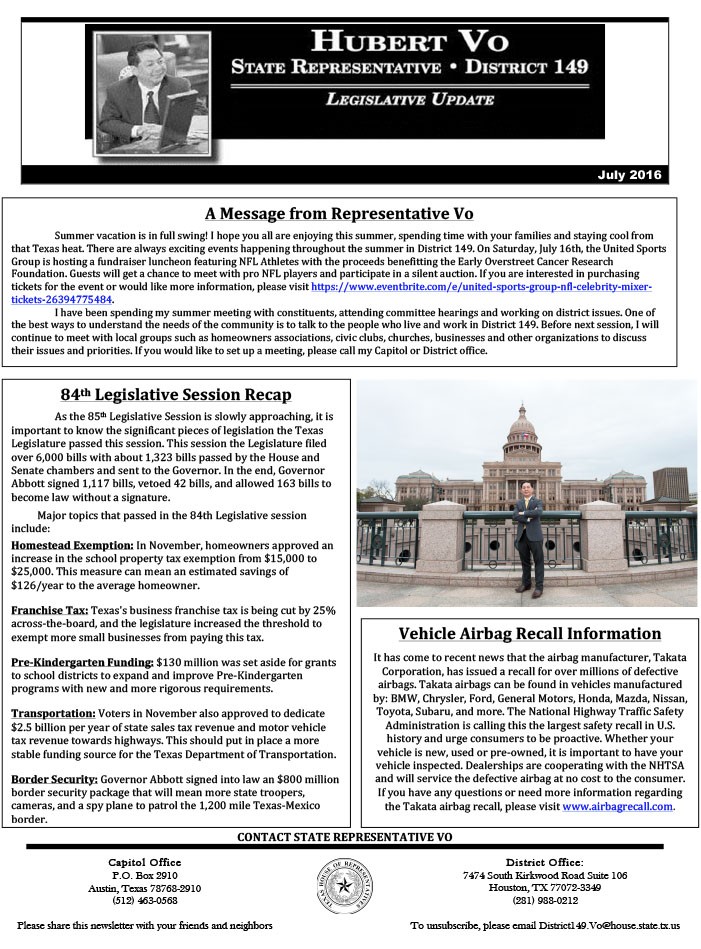 Microsoft Word - E-Newsletter July 2016.docx