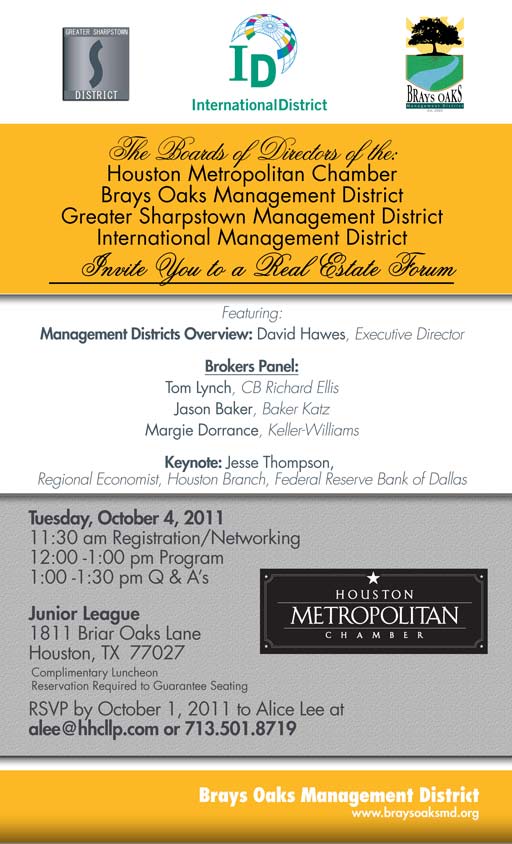 Real Estate Forum Invitation 100411