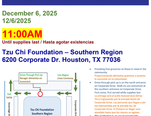 Tzu Chi USA: Drive-Thru Food Distribution, Dec. 6