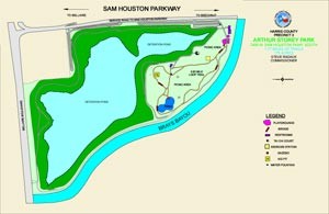 Map of Arthur Storey Park